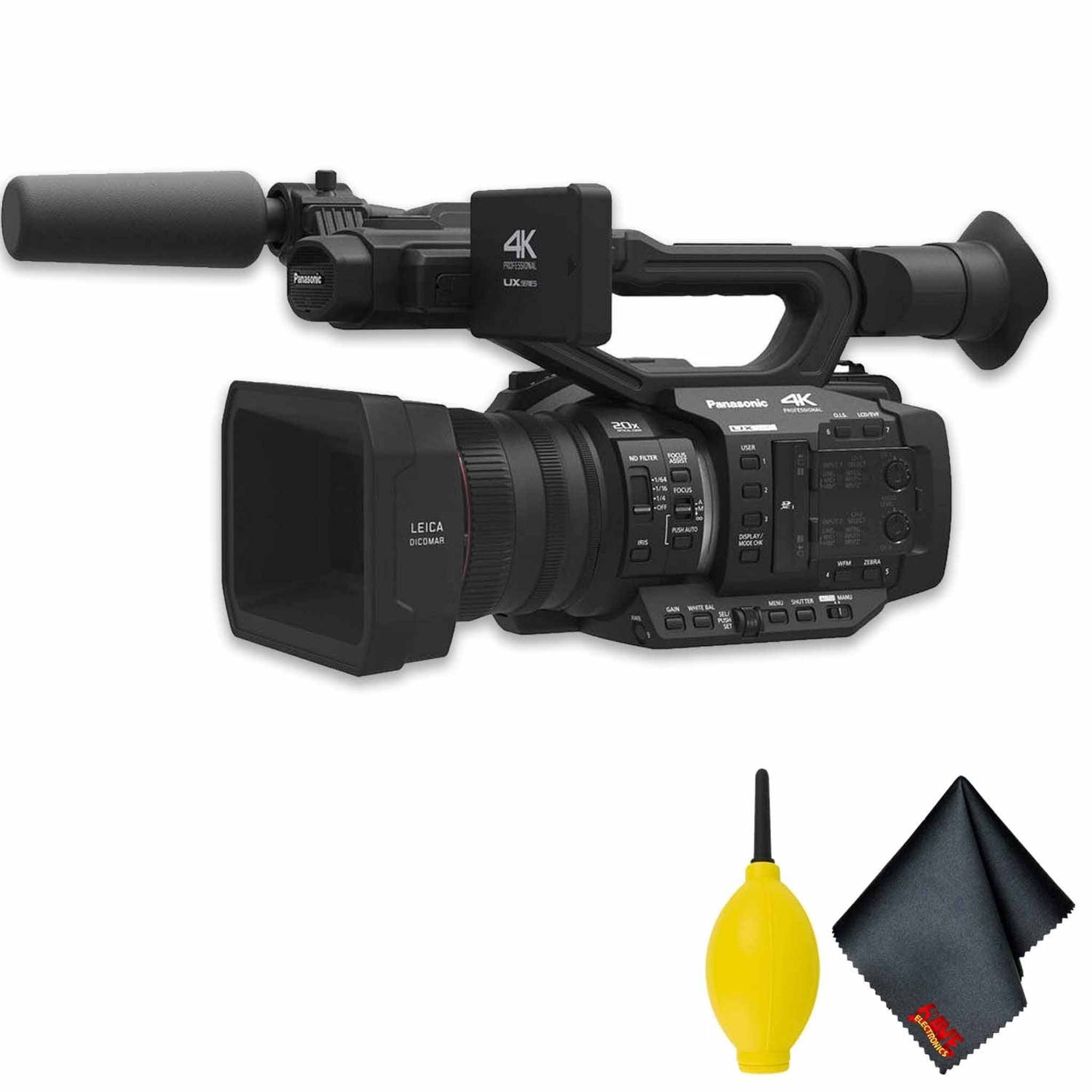 Panasonic AG-UX180 4K Premium Professional Camcorder Basic Accessory Bundle Panasonic