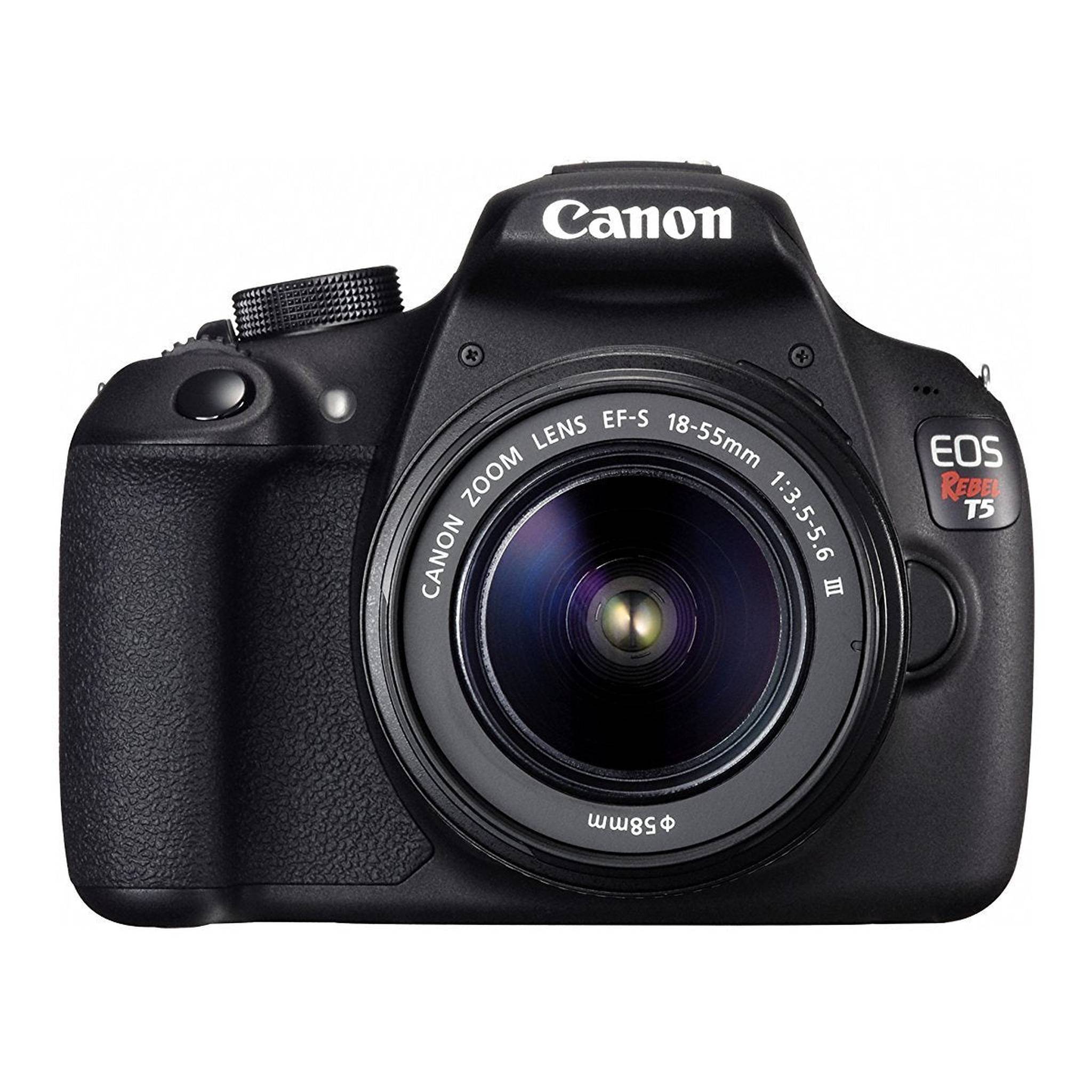 Canon EOS Rebel T5 18.0MP Camera with EF-S 18-55mm III Kit International Model No Warranty Canon