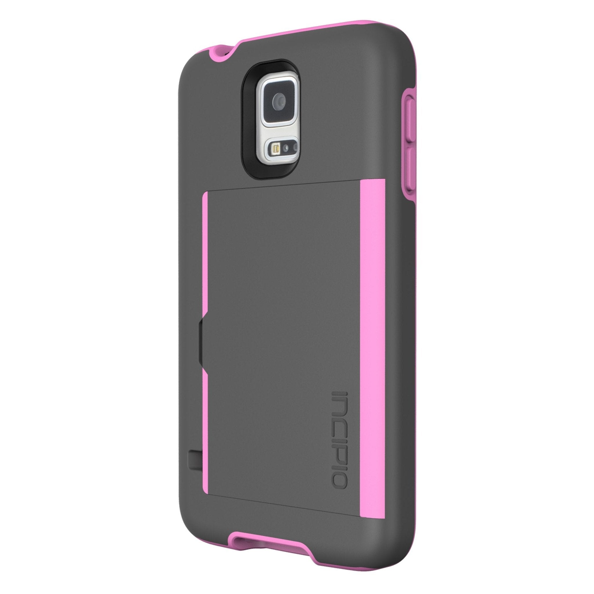 Incipio Stowaway for Samsung Galaxy S5 - Gray/Light Pink Incipio