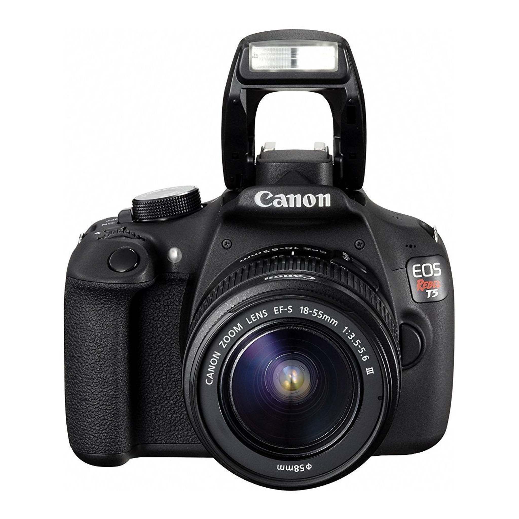 Canon EOS Rebel T5 18.0MP Camera with EF-S 18-55mm III Kit International Model No Warranty Canon