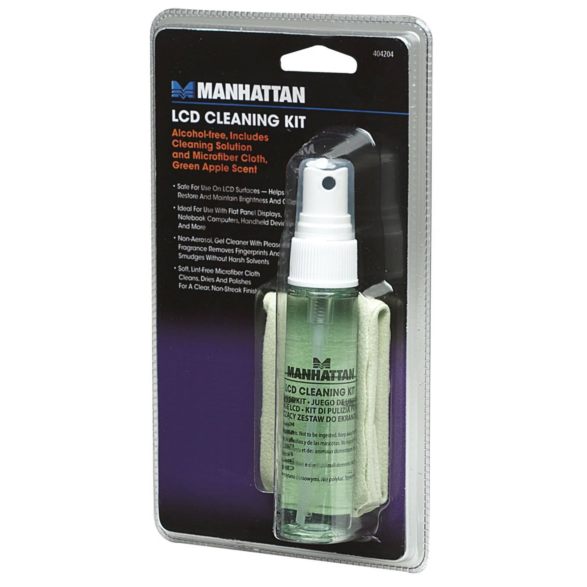 MANHATTAN 404204 LCD Cleaning Kit, Green Apple Scent Manhattan