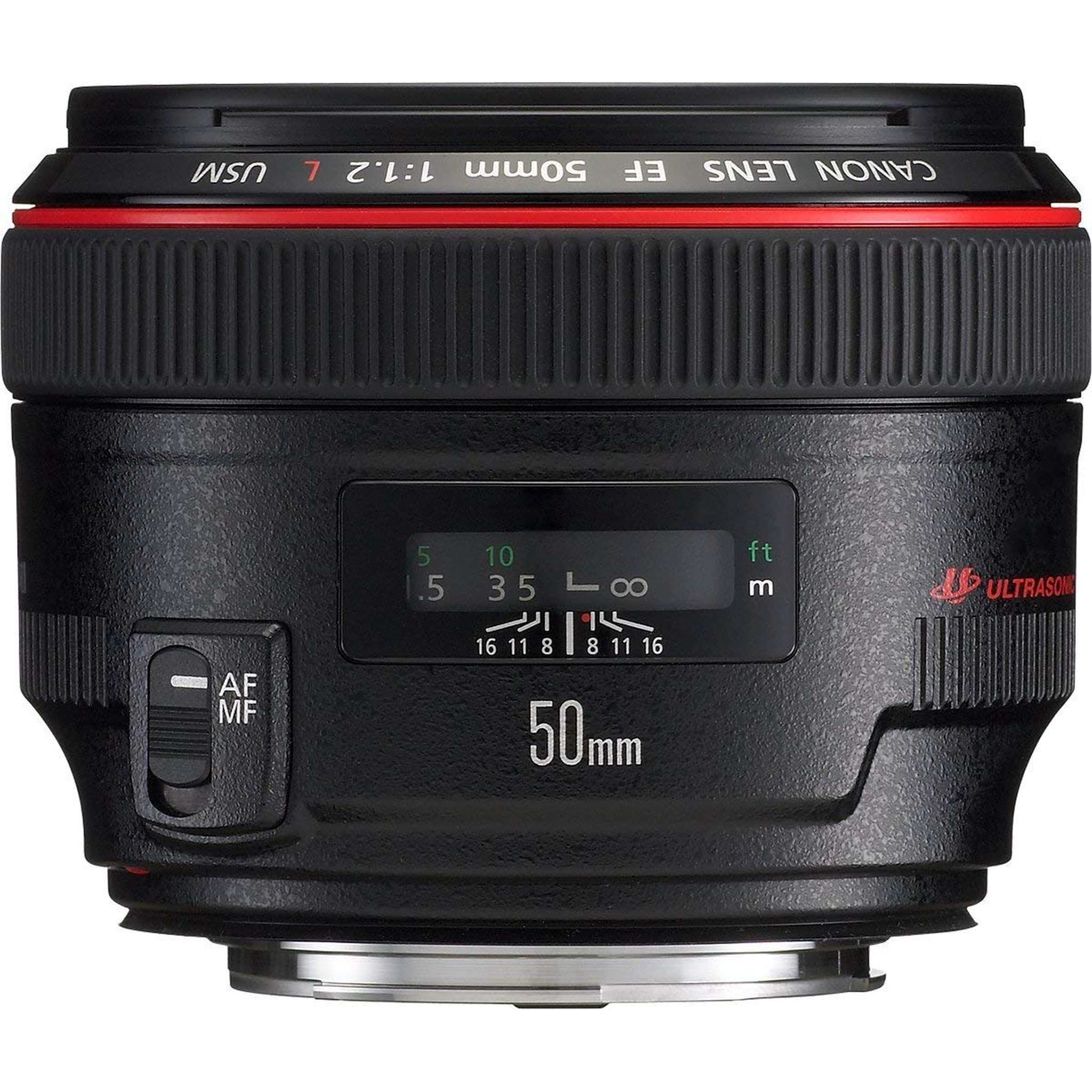 Canon EF 50mm f/1.2 L USM Lens for Canon Digital SLR Cameras - International Model Canon