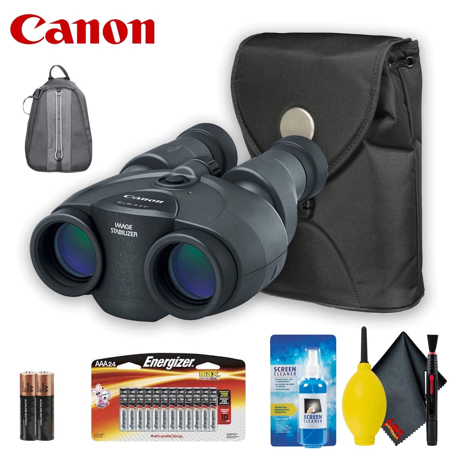 Canon 10x30 is II Image Stabilized Binocular Standard Accessory Bundle Canon