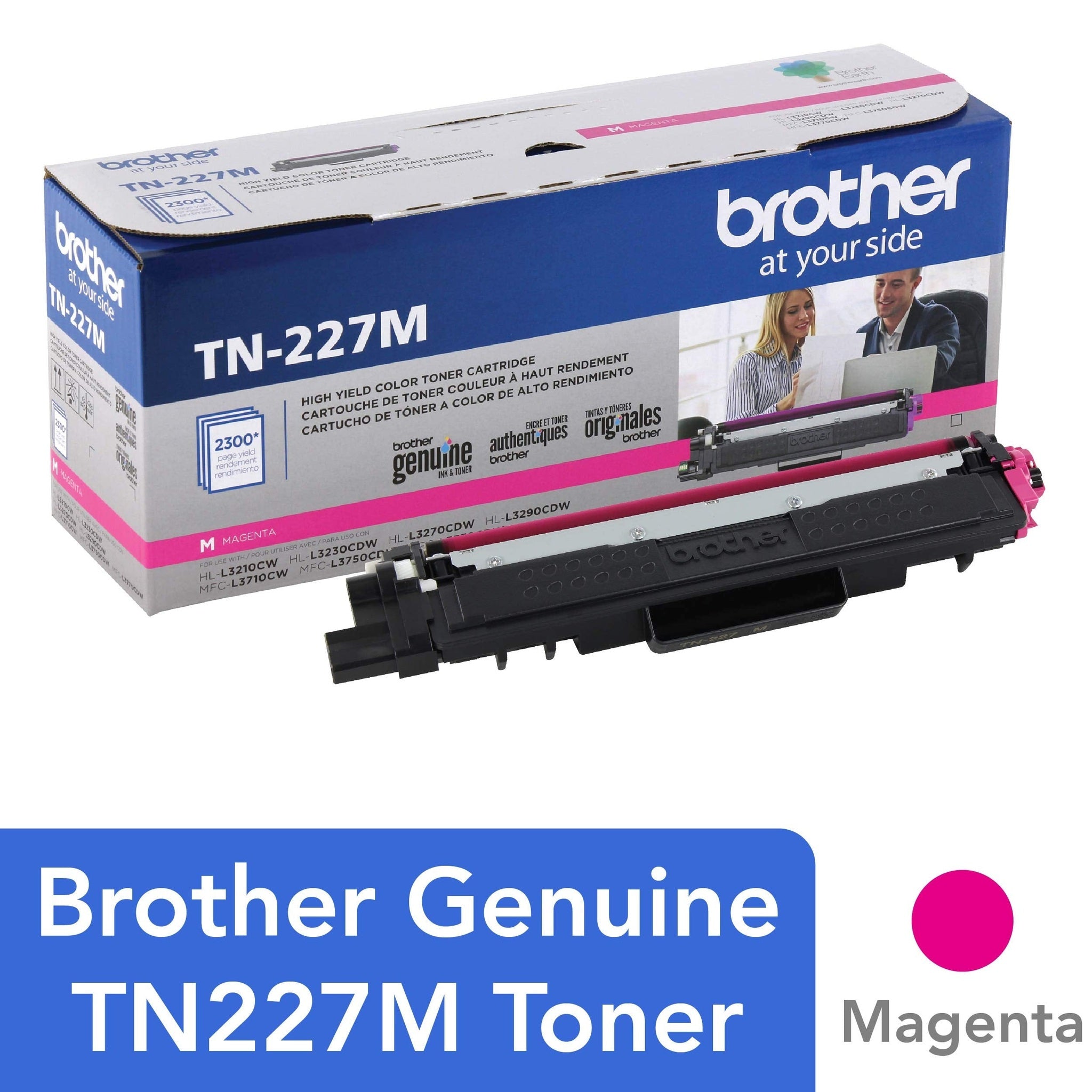 Brother TN227M High-Yield Toner Cartridge - Magenta Brother