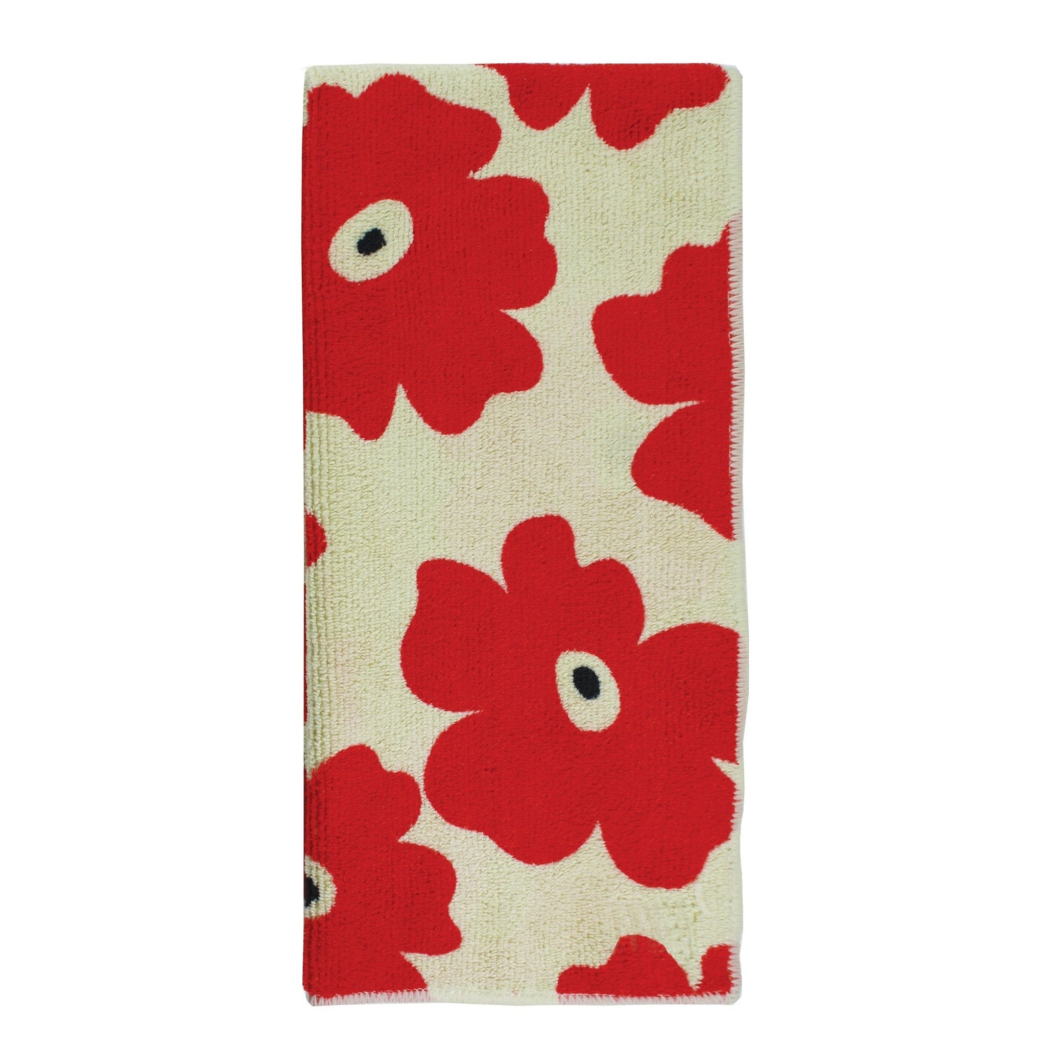 MUkitchen Microfiber Dishtowel, 16 by 24-Inches, Red Poppy MUkitchen