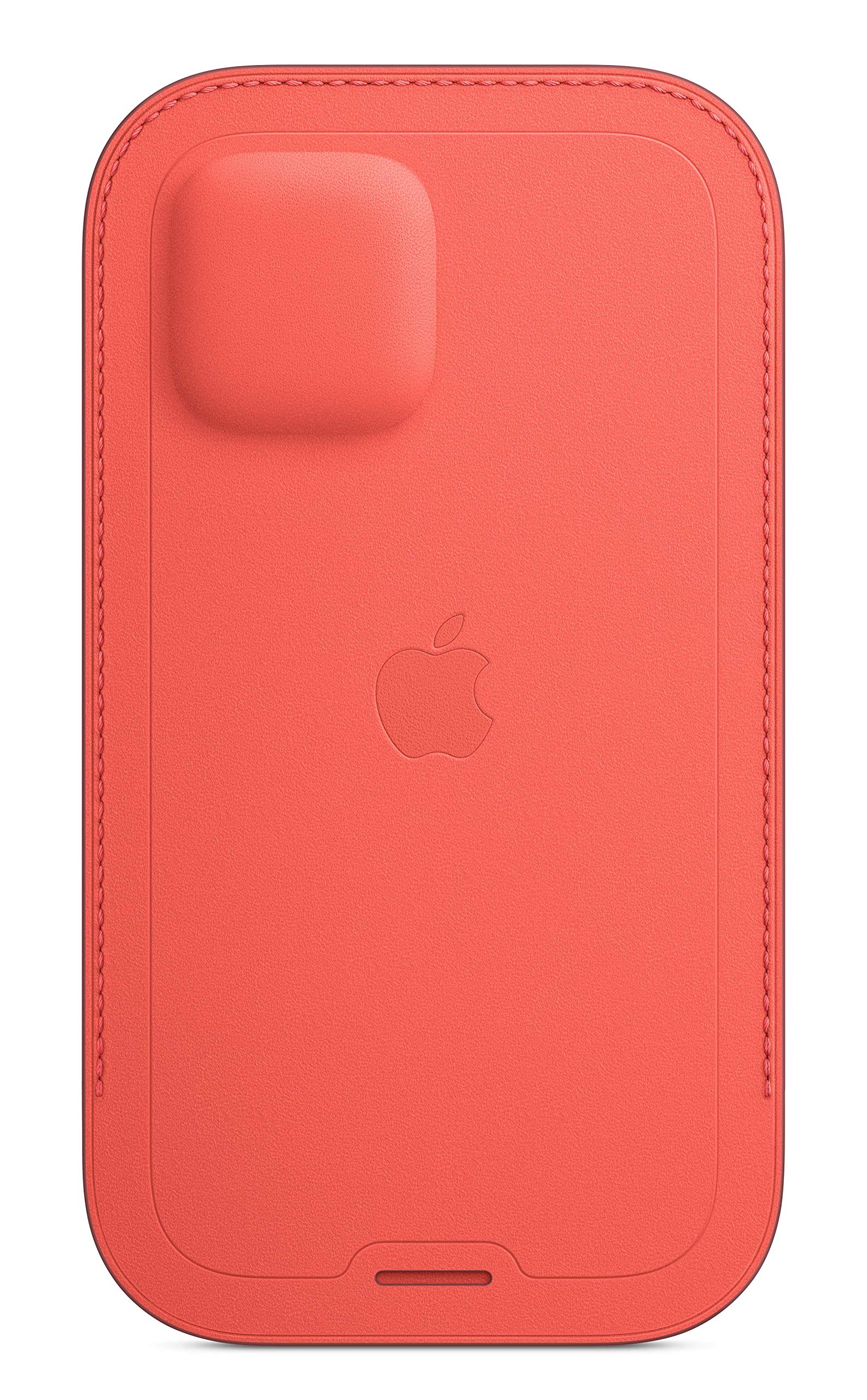 Apple iPhone 12 and 12 Pro Leather Sleeve with MagSafe - Pink Citrus Apple