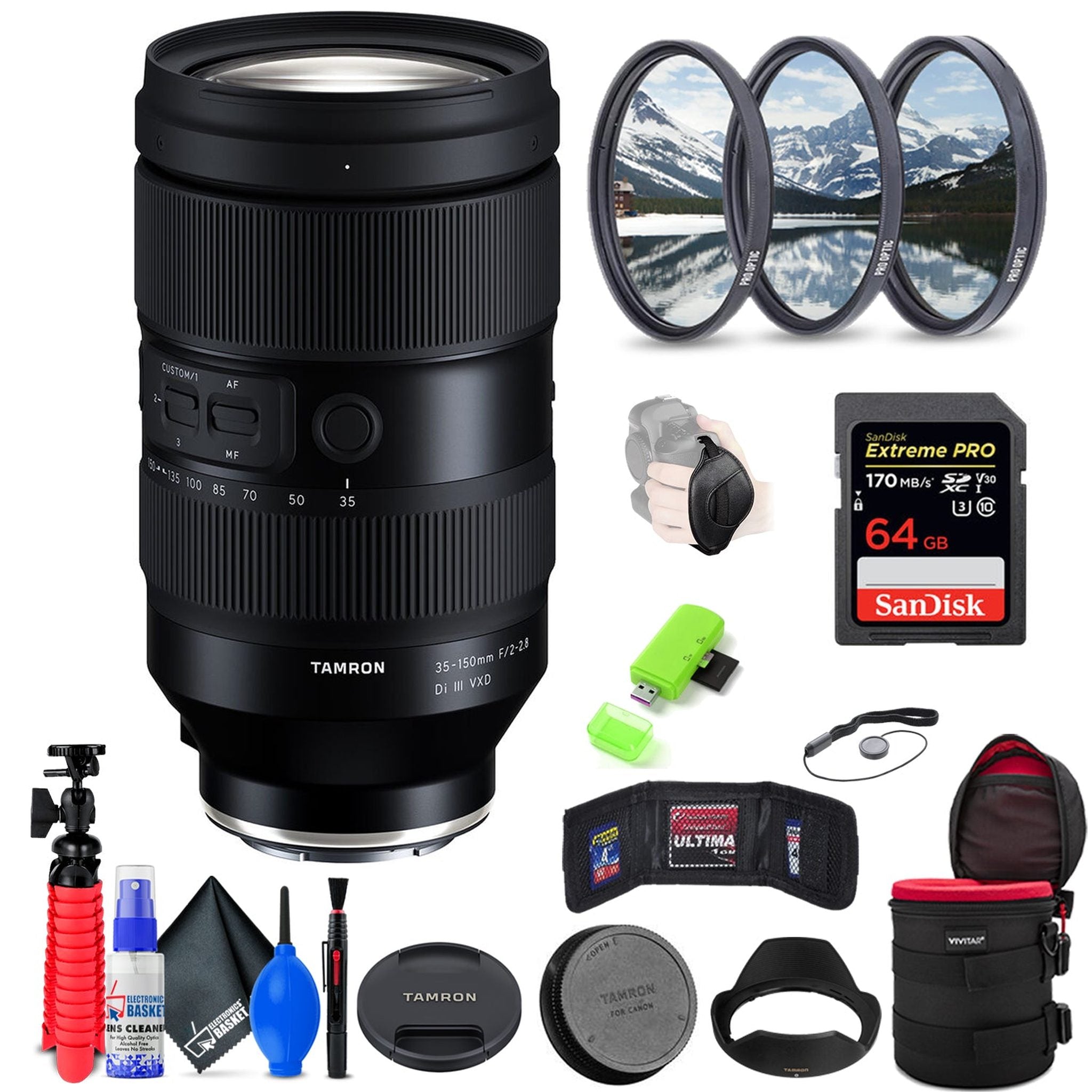 Tamron 35-150mm f/2-2.8 Di III VXD Lens for Sony E + Accessories INTL Model Tamron