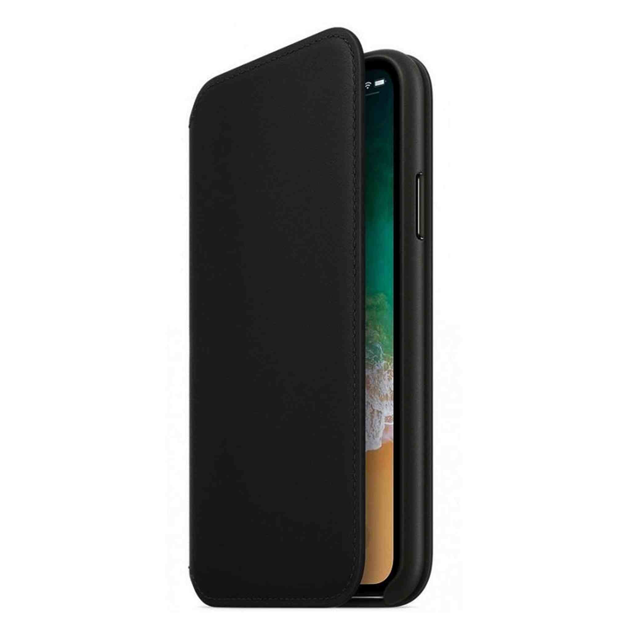 Apple Leather Folio for iPhone X - Black Apple