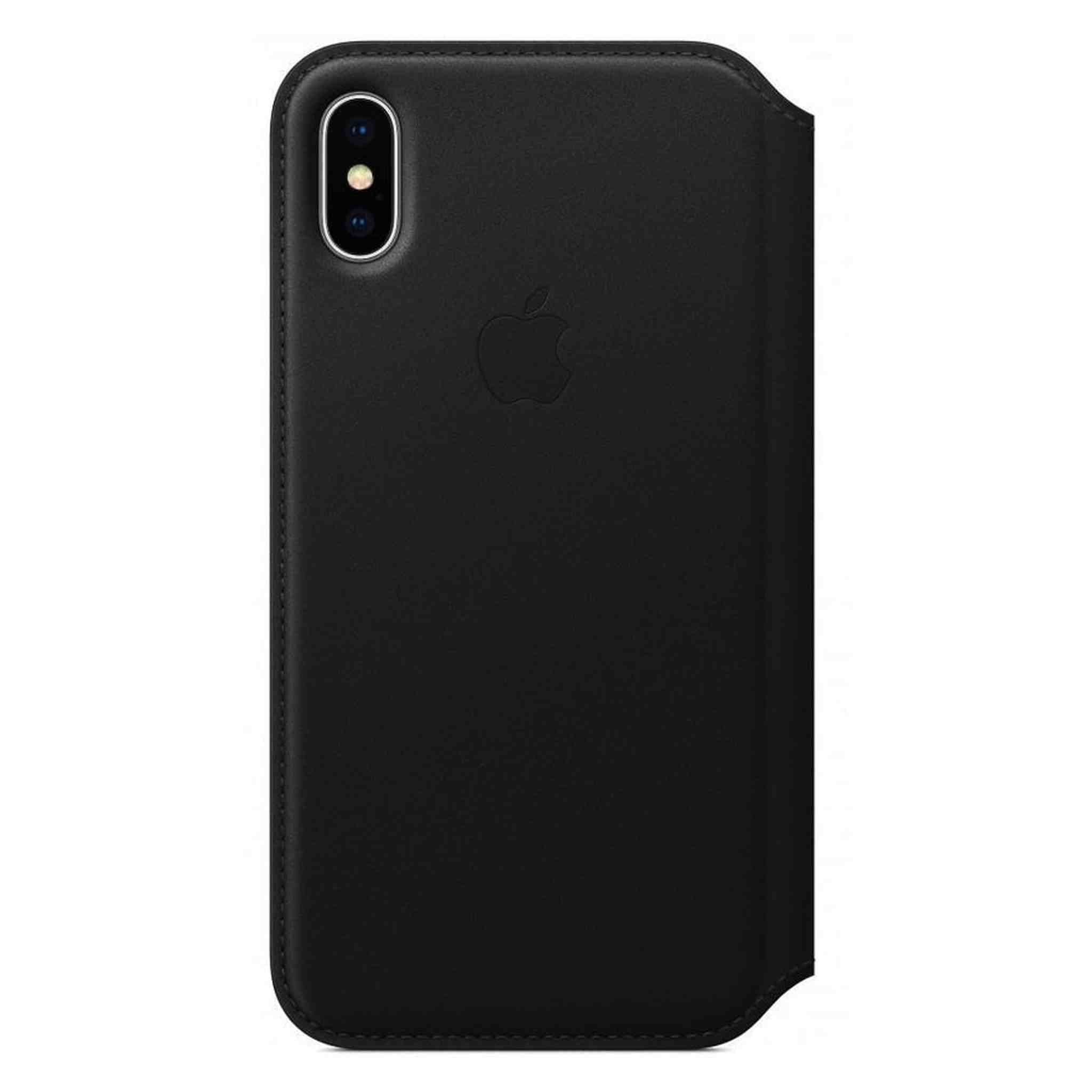 Apple Leather Folio for iPhone X - Black Apple