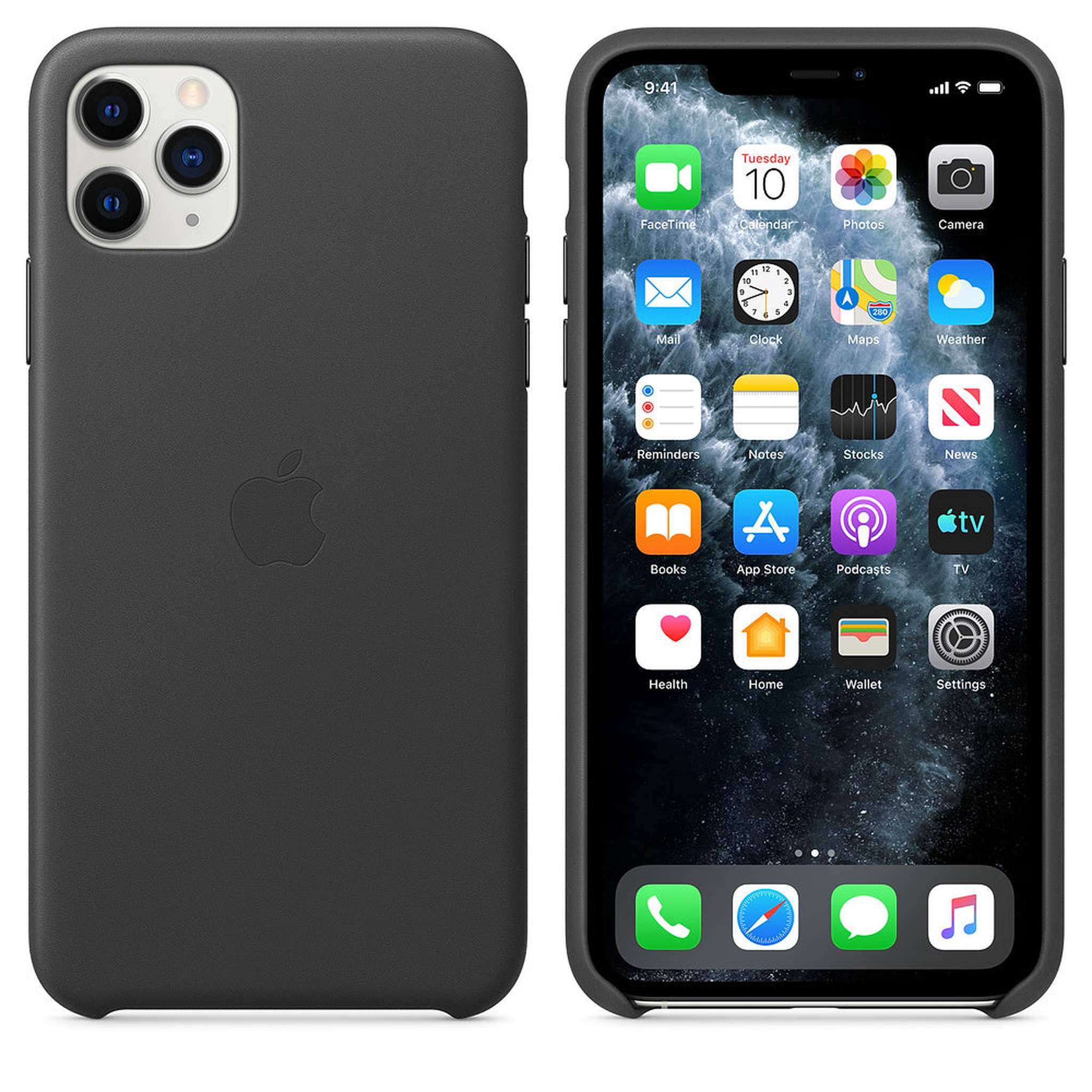 Apple Leather Case for iPhone 11 Pro Max - Black Apple