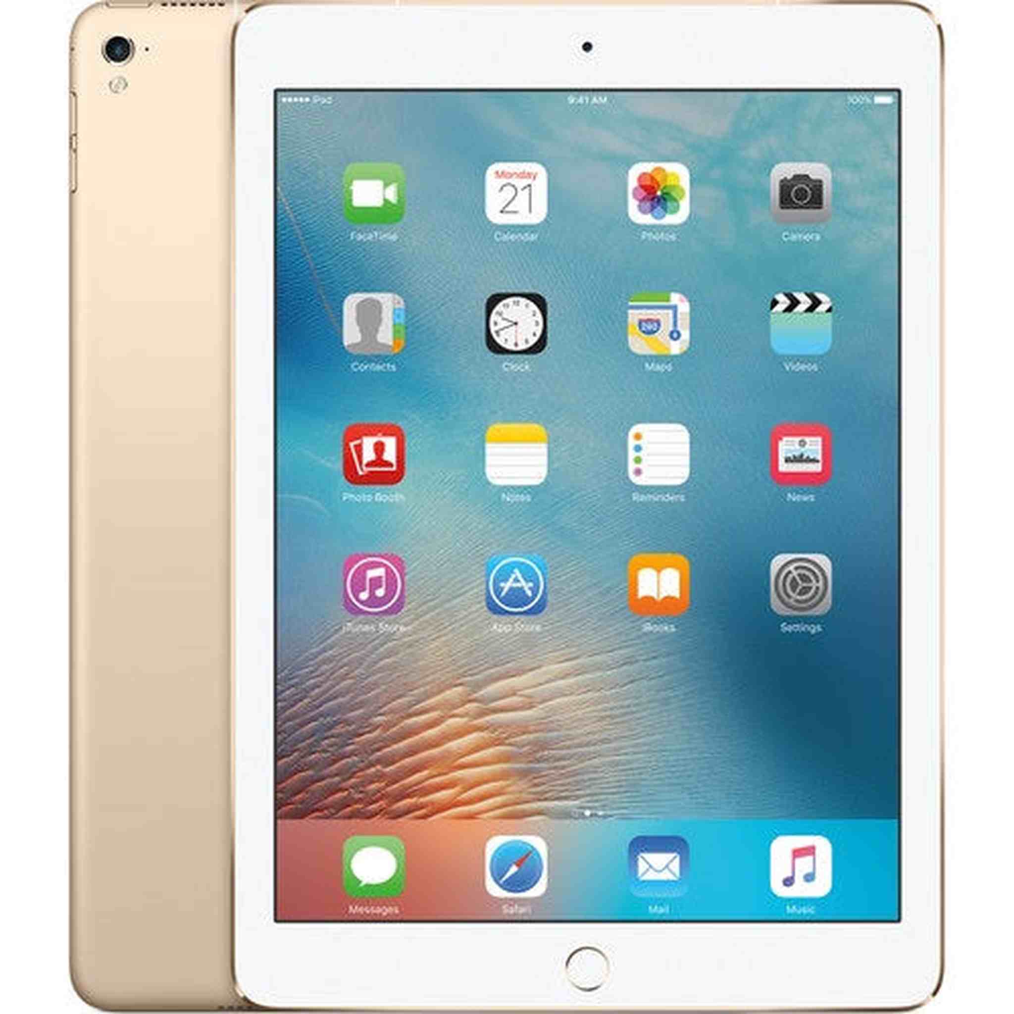 iPad Pro 9.7-inch 128GB, Wi-Fi + 4G LTE Cellular, Gold MLQ52LL/A 2016 Model Apple