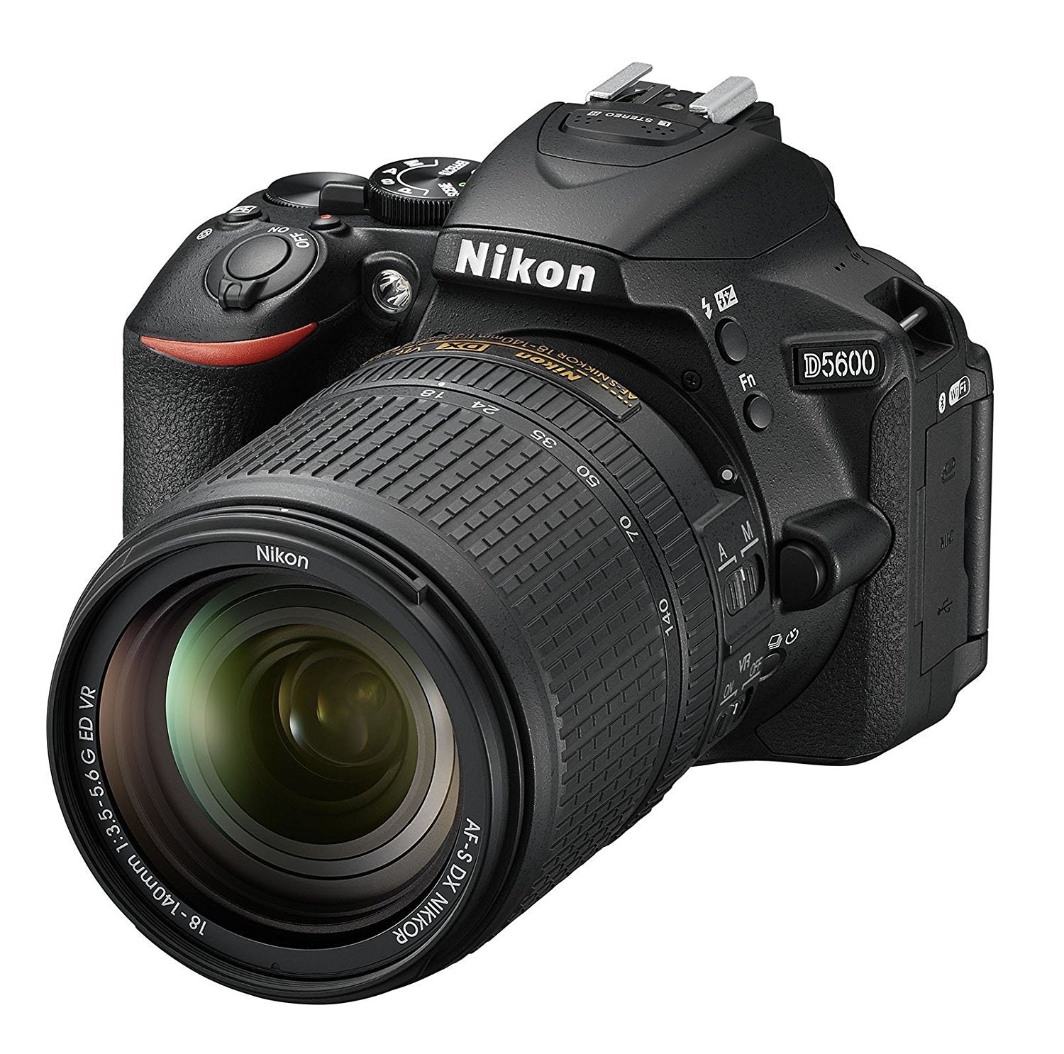 Nikon 1577 D5600 DX-Format Digital SLR with AF-S DX NIKKOR 18-140mm f/3.5-5.6G ED VR Lens, Black Nikon