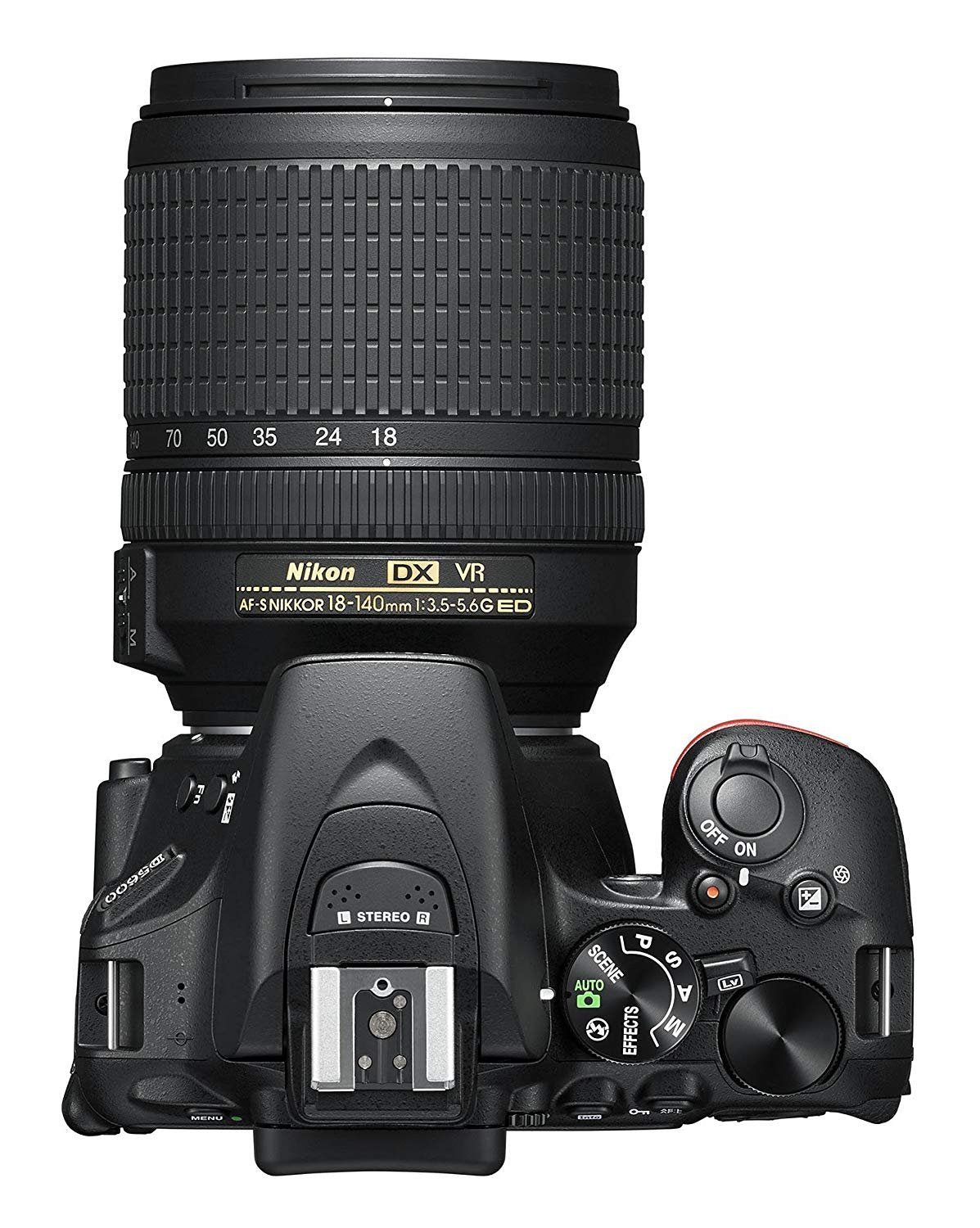 Nikon 1577 D5600 DX-Format Digital SLR with AF-S DX NIKKOR 18-140mm f/3.5-5.6G ED VR Lens, Black Nikon