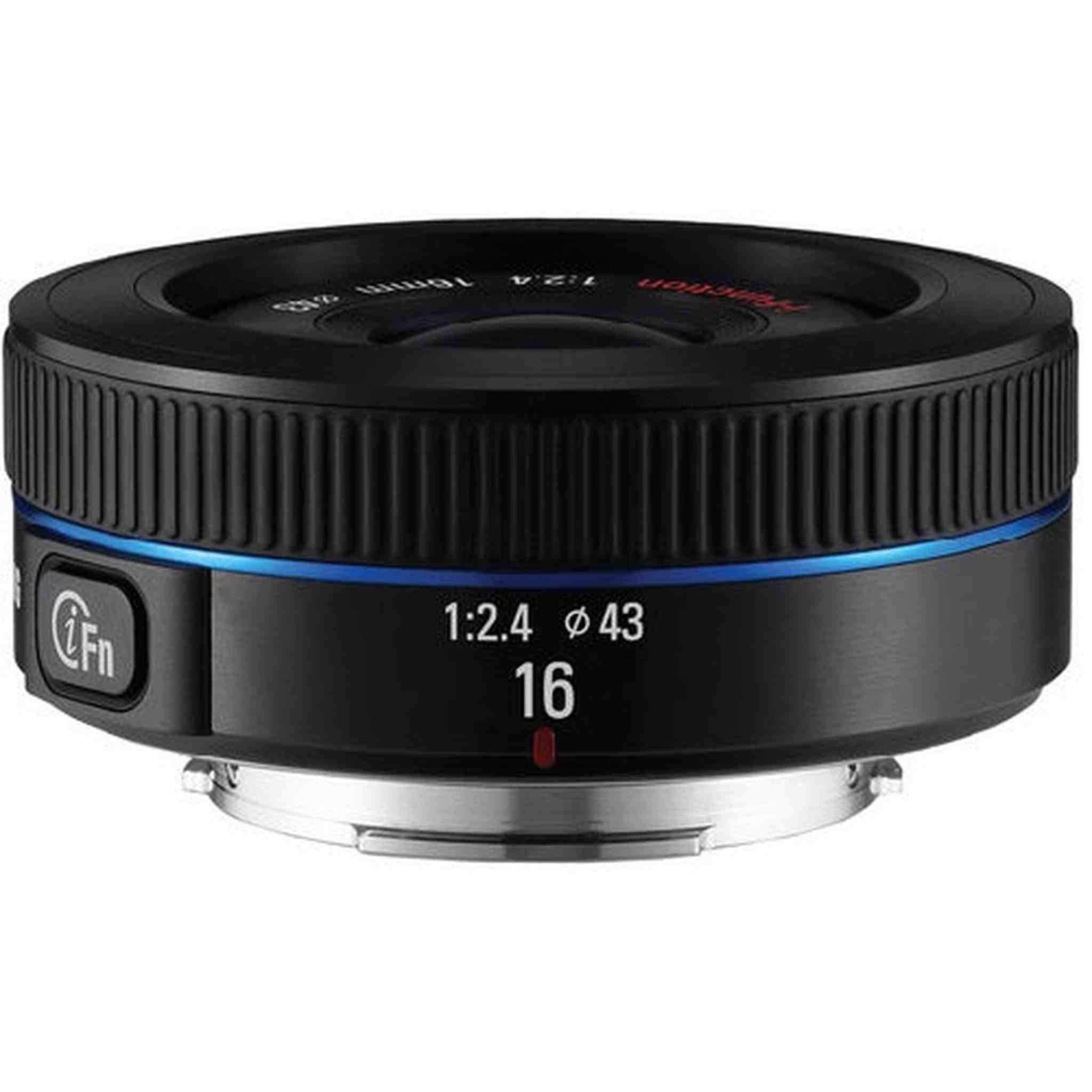 Samsung NX 16mm f/2.4 Camera Lens Black - Fixed Samsung