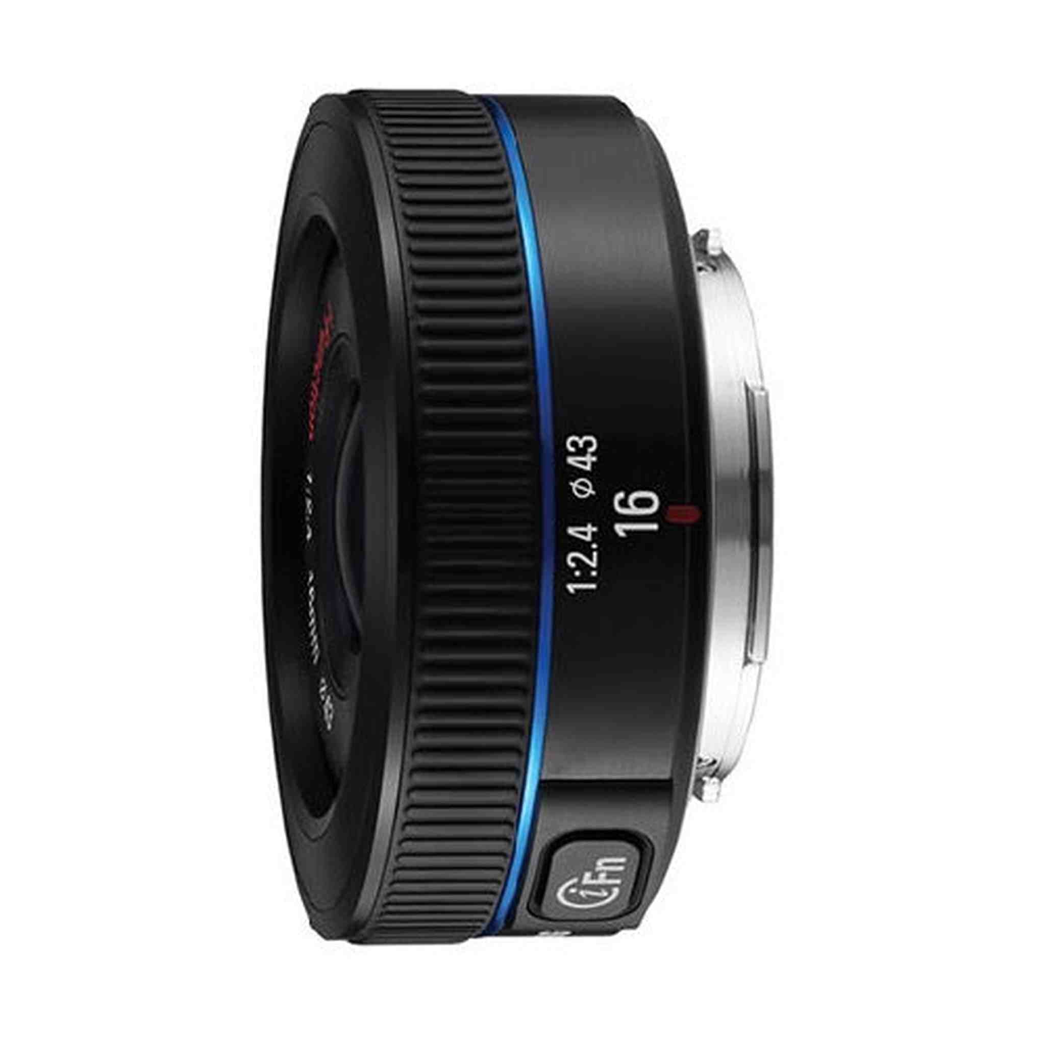 Samsung NX 16mm f/2.4 Camera Lens Black - Fixed Samsung