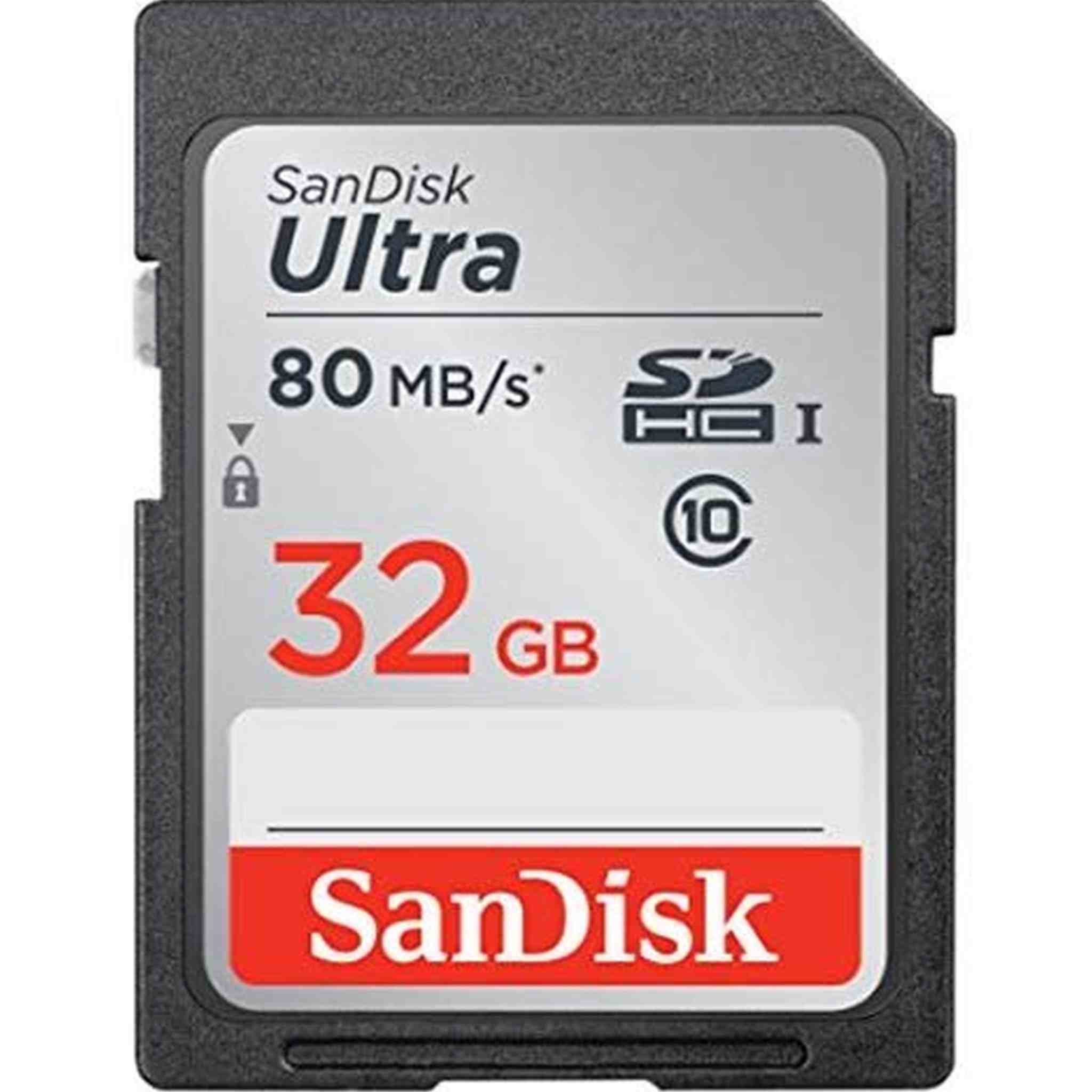 Sandisk Ultra SDHC 32GB 80MB/S C10 Flash Memory Card SDSDUNC-032G-AN6IN SanDisk