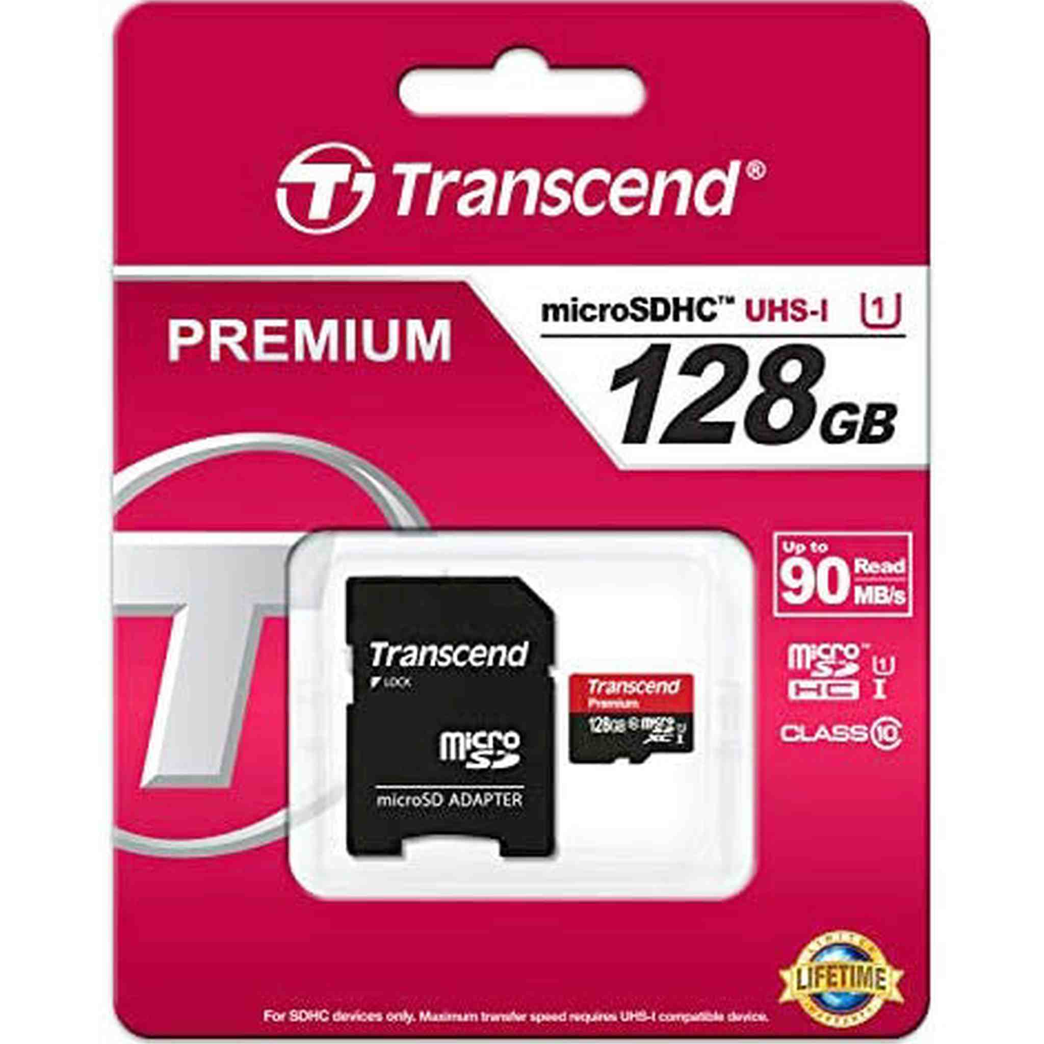 Transcend TS128GUSDU1 128GB MicroSDXC Class10 UHS-1 Memory Card with Adapter 45 MB/S? Transcend