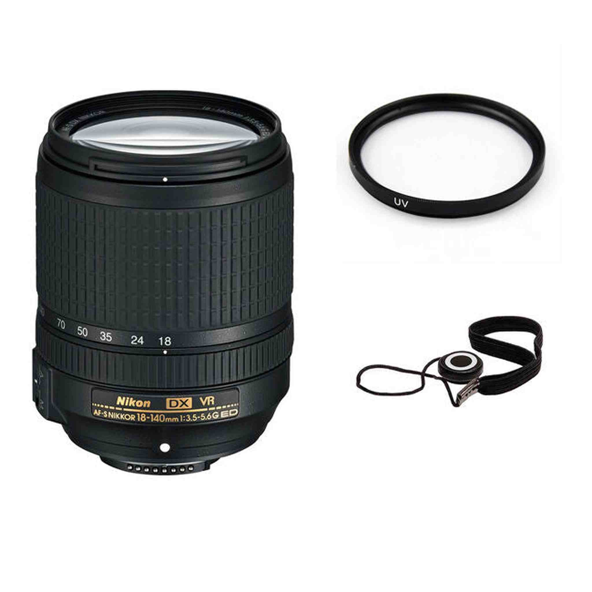 Nikon AF-S DX NIKKOR 18-140mm f/3.5-5.6G ED VR Lens Advanced Bundle Nikon