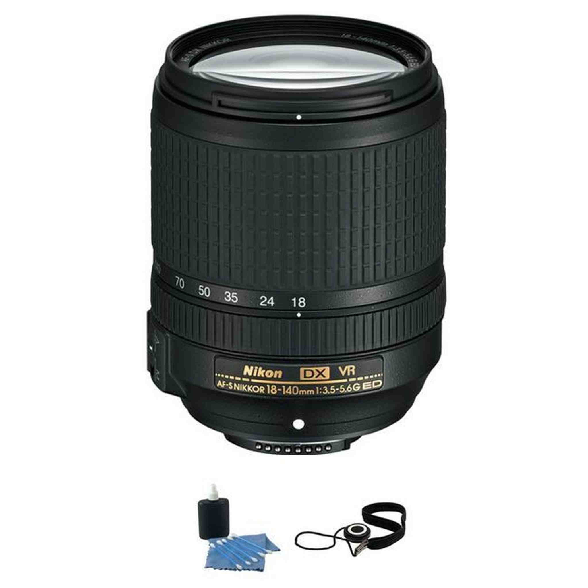 Nikon AF-S DX NIKKOR 18-140mm f/3.5-5.6G ED VR Lens Ultimate Bundle Nikon