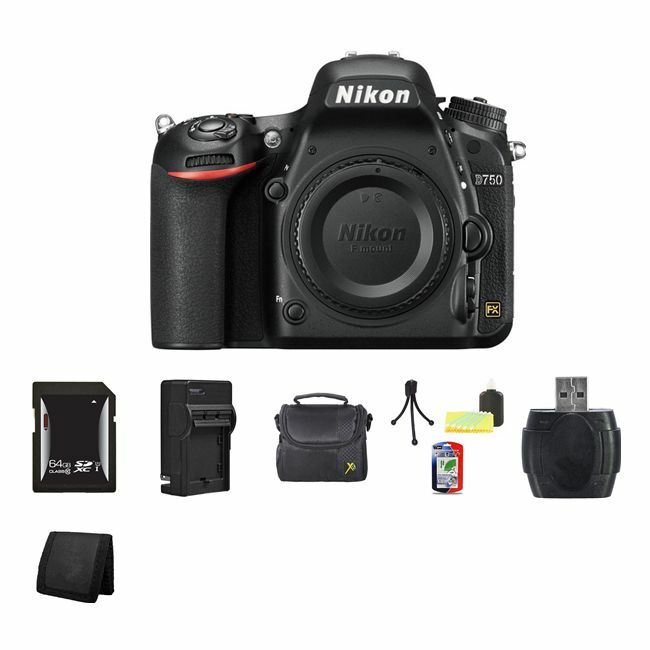 Nikon D750 DSLR Camera Body 64GB Bundle Nikon