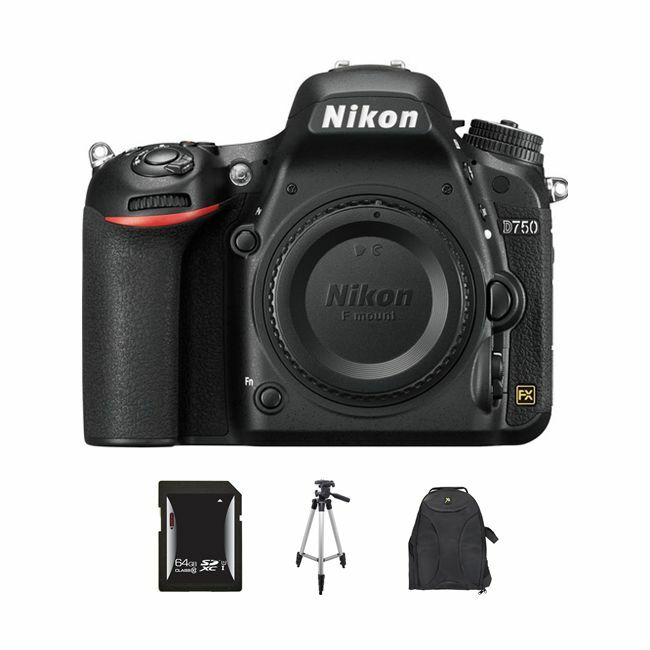 Nikon D750 DSLR Camera 64GB Package Nikon