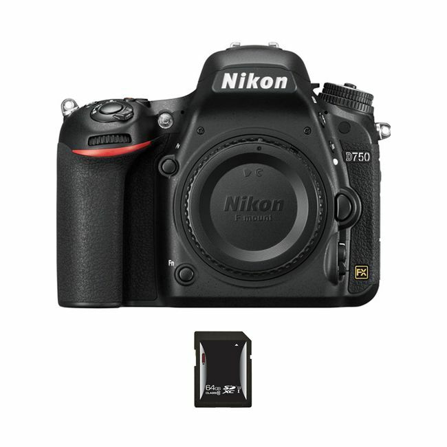 Nikon D750 DSLR Camera w/64GB SDXC Card Nikon