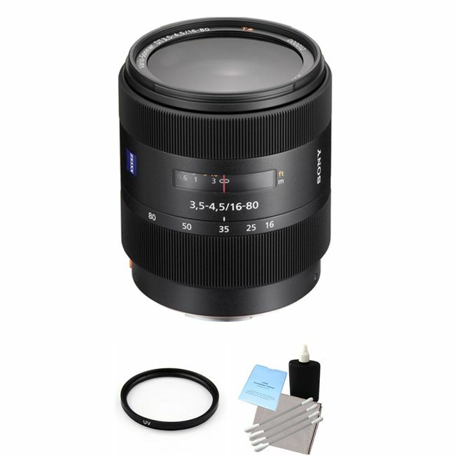 Sony 16-80mm F/3.5-4.5 DT Lens + UV Filter & Cleaning Kit Starter Bundle Sony