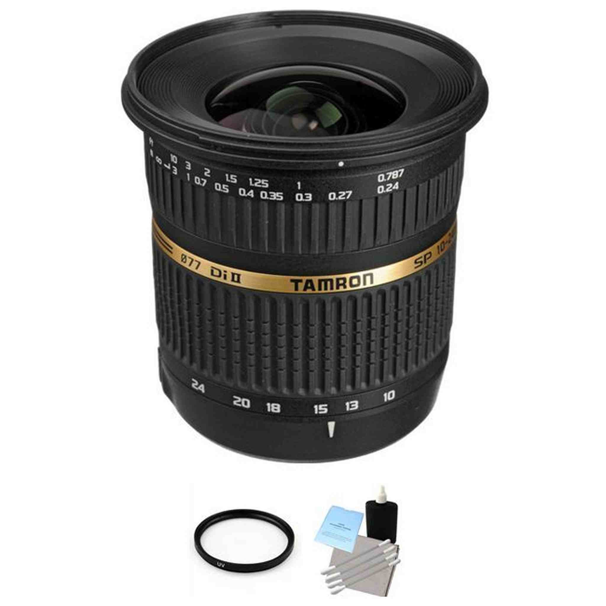 Tamron SP AF 10-24mm f/3.5-4.5 DI II Lens for Sony + UV Filter & Cleaning Kit Bundle Tamron