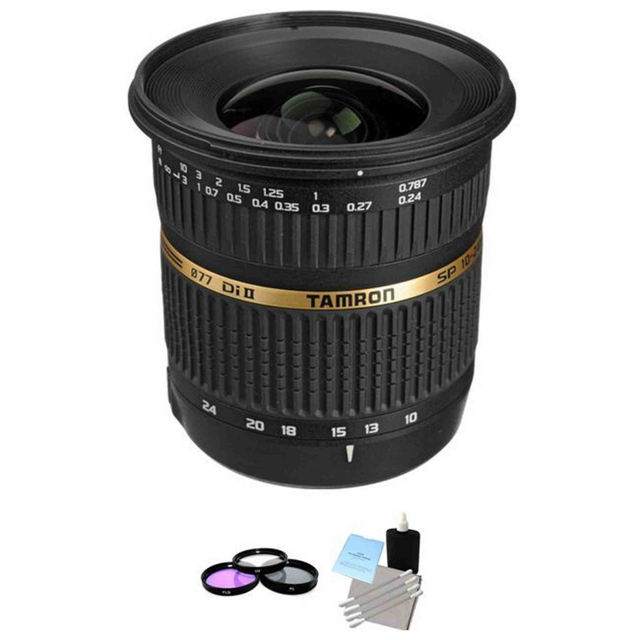 Tamron SP AF 10-24mm f/3.5-4.5 DI II Lens for Sony + UV Kit & Cleaning Kit Bundle Tamron