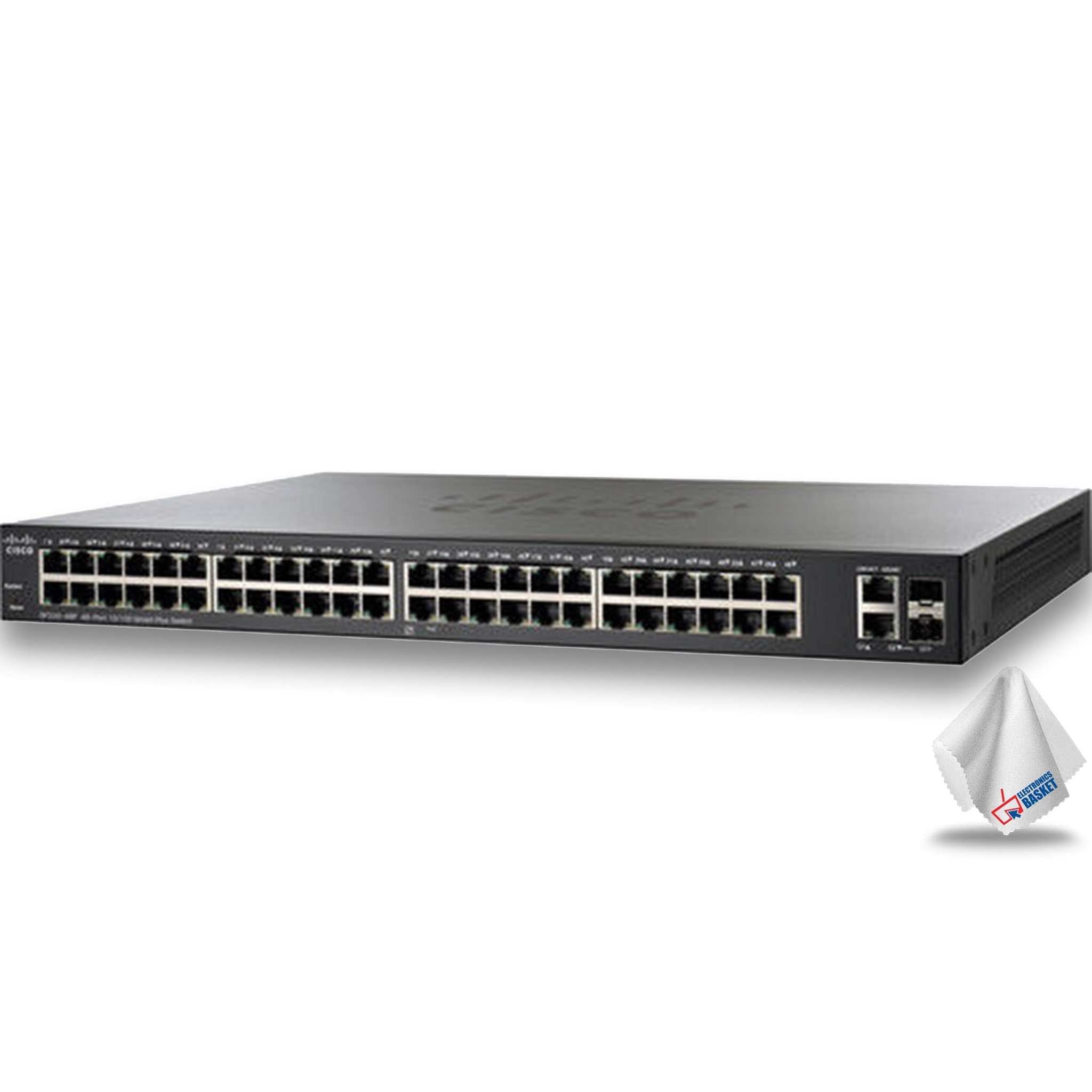 Cisco SF220-48 48-Port Fast Ethernet Smart Switch SF220-48-K9-NA Bundle Cisco